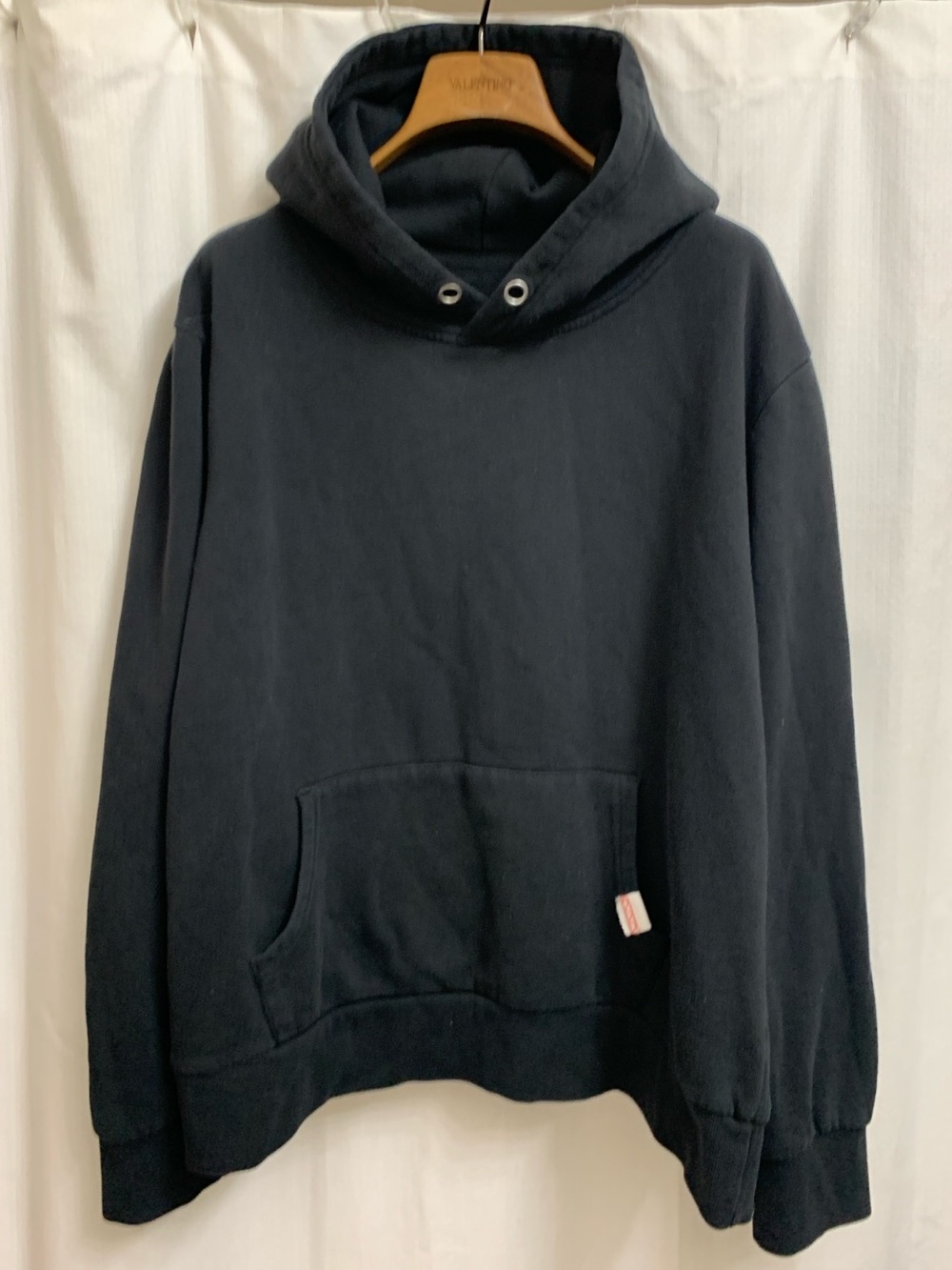 Reflex Black Hoodie with White Label